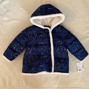 Navy Blue Toddler Winter Coat